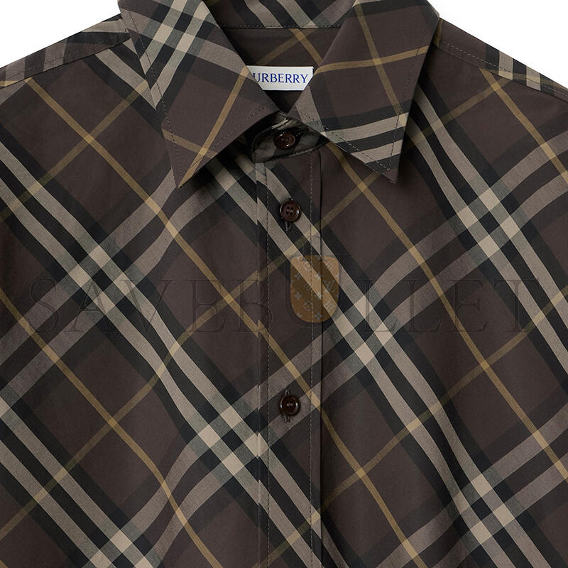 BURBERRY RELAXED FIT CHECK COTTON SHIRT 81150891
